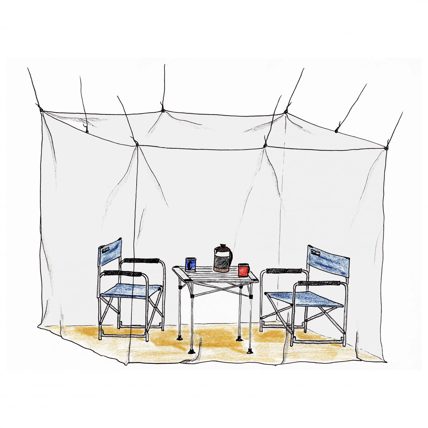 Basic Nature Moskitonetz Klassik Mesh 225 - Moskitonetz 3 Basic Nature Moskitonetz Klassik Mesh 225 - Moskitonetz – Bild 3